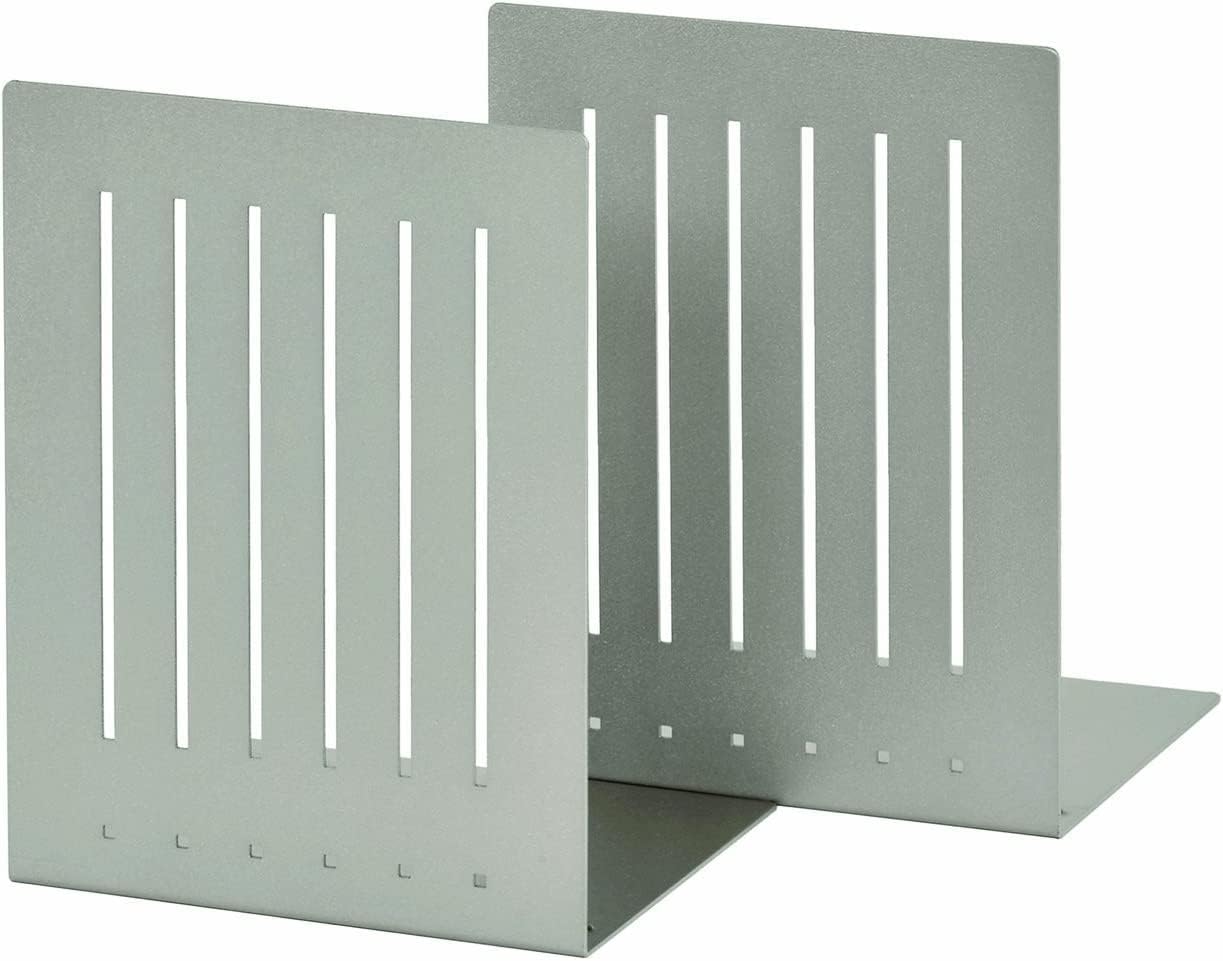 STEELMASTER by BankSupplies 10-Inch Heavy Duty Bookends | Scratch Resistant Finish | Heavy Gauge Material | Non-Slip Padded Base Protection | For Office, Bookshelves, Binders & Books