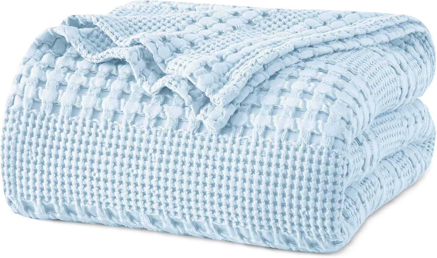 PHF 100% Cotton Waffle Weave Blanket King Size for Bed, Soft Lightweight & Breathable, All-Season Comfort, 300 GSM Luxury Aesthetic Blanket for Home Decor, 108"x90", Oatmeal