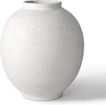 White Ceramic Large Vase - 11 Inch Round Modern Ceramic Vases,Tall Vase for Decor Living Room Table Decor and Festive Home Interiors