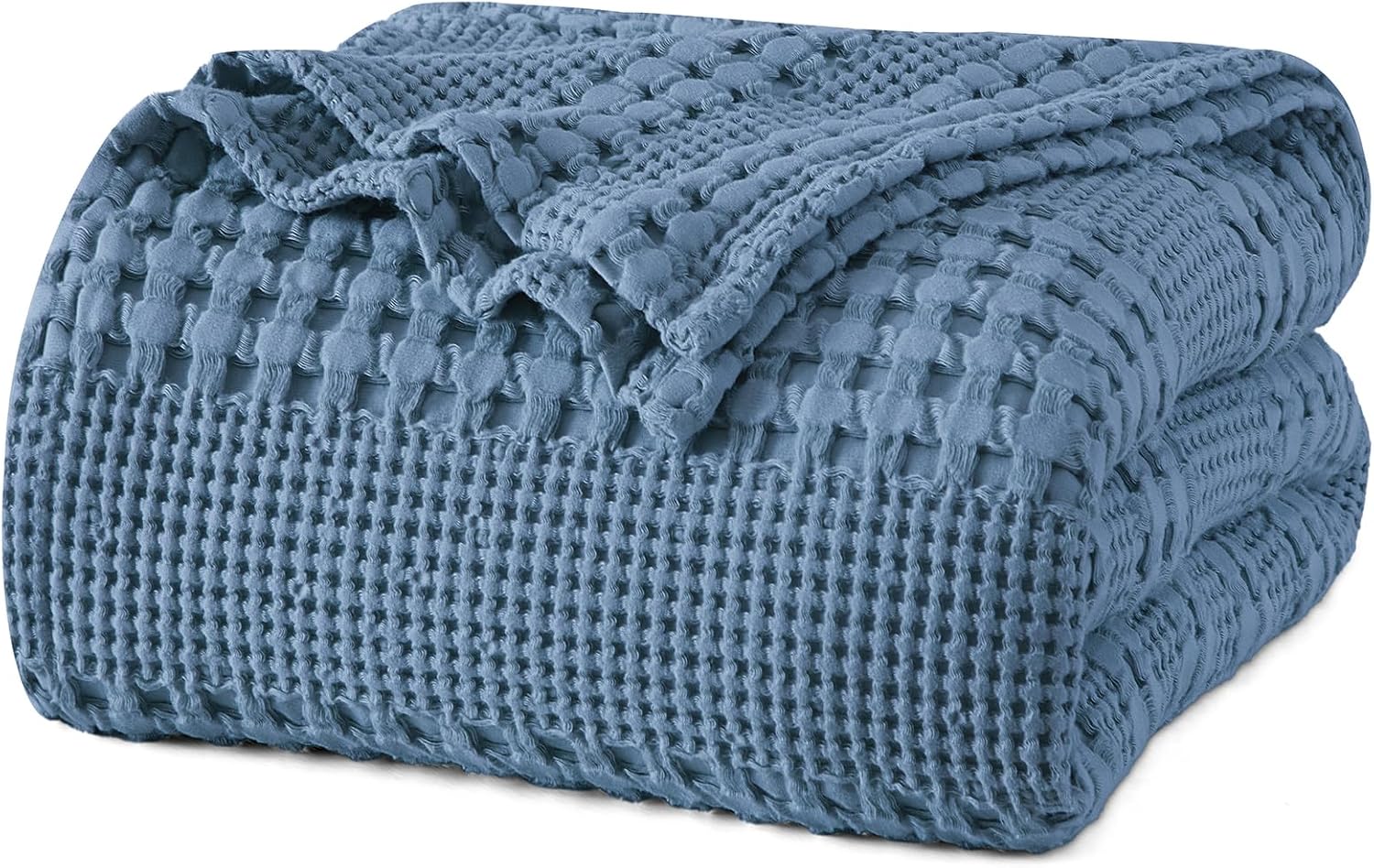 PHF 100% Cotton Waffle Weave Blanket King Size for Bed, Soft Lightweight & Breathable, All-Season Comfort, 300 GSM Luxury Aesthetic Blanket for Home Decor, 108"x90", Oatmeal