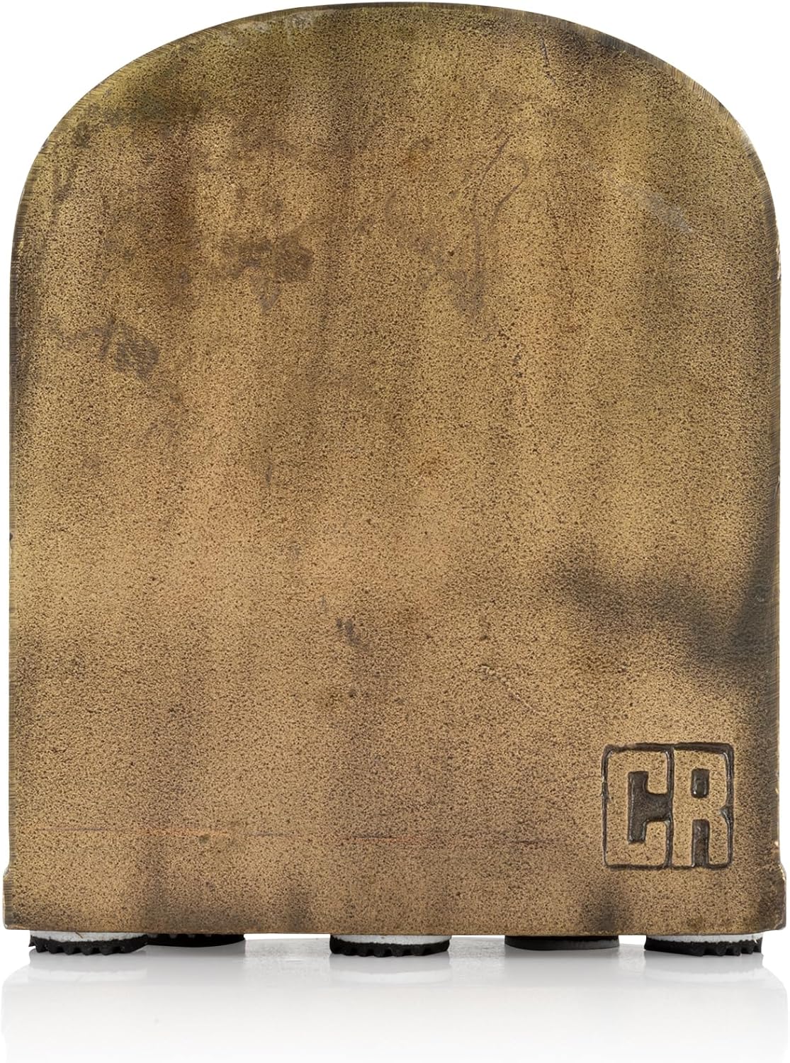 CRAFTSMAN ROAD Cast Iron Mountain Bookends Set, Antique Brass Book Ends, 2 Decorative Book Holders for Shelves or Bookcase, Stylish Brass, Non-Skid Anti-Slip Heavy Duty, Home Décor Gift